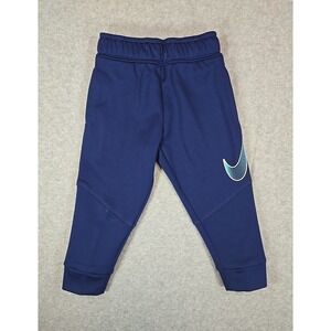 Nike Jogger Pant Boys Size 2T Fleece Sweatpant Blue with Logo NEW